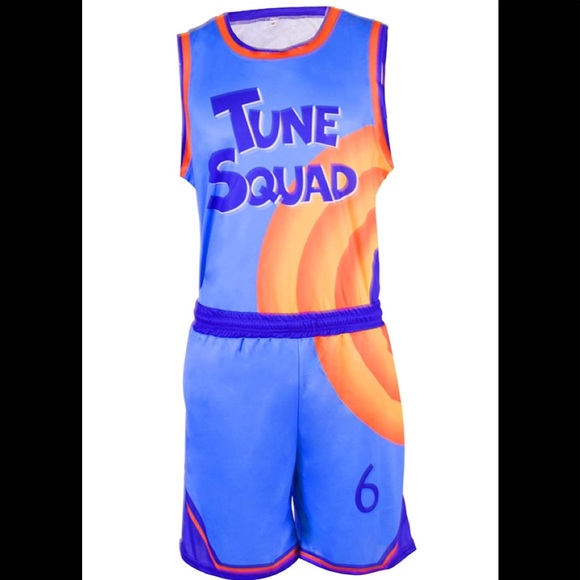 New 2 Piece Space Jam LeBron James Jersey Shorts Set - Picture 3 of 5